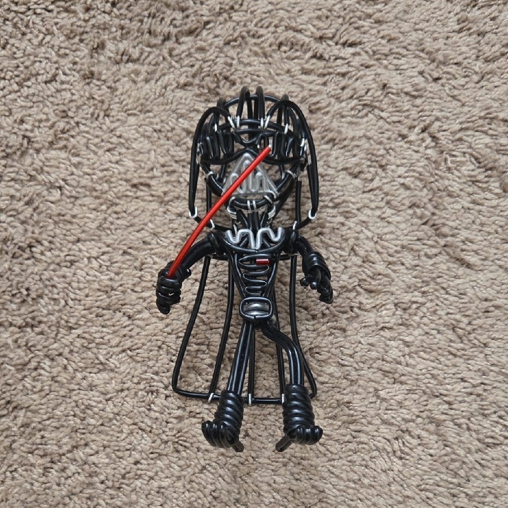 Rare Star Wars Darth Vader Anakin Skywalker Wire Figure Toy Collectible New - Picture 5 of 8